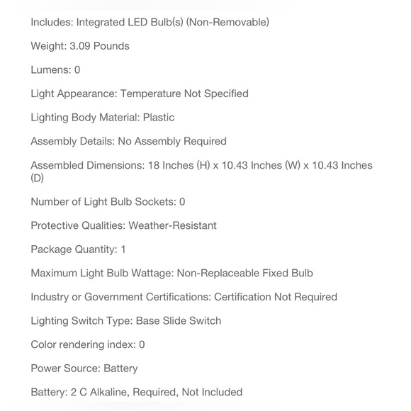 SOLD OUT 18" Rattan Flameless Candle Outdoor Lantern Beige Light Lamp Threshold - Picture 6 of 6